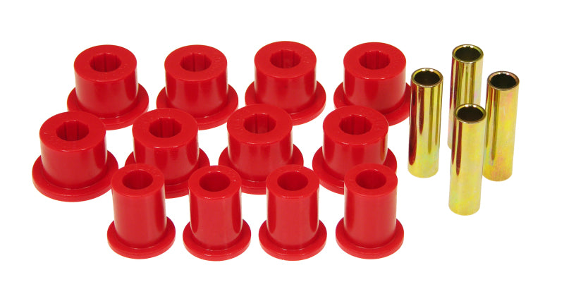 Prothane 89-99 Toyota Truck 4wd Rear Spring & Shackle Bushings - Red