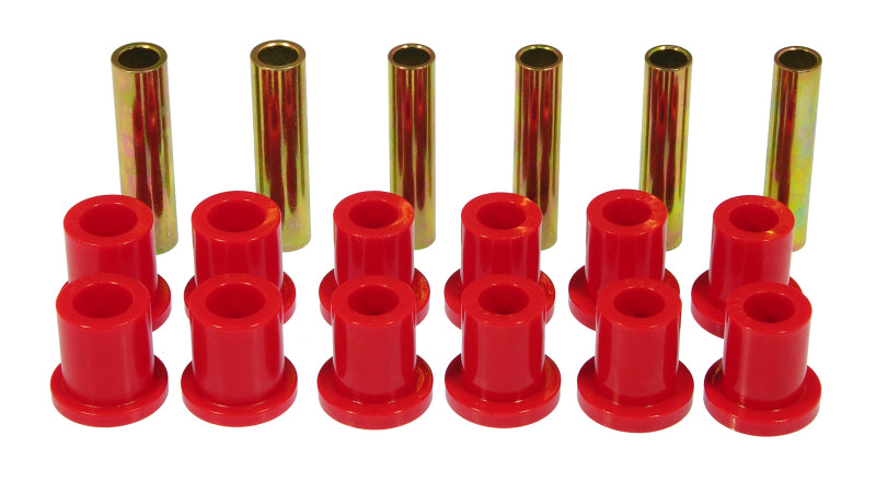 Prothane 73-79 Ford F100/150 4wd Rear Spring & Shackle Bushings - Red