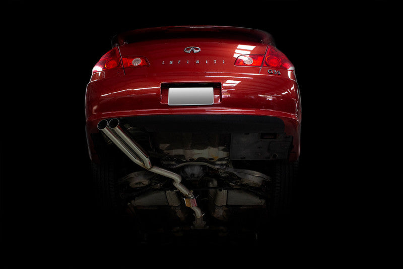 ISR Performance EP (Straight Pipes) Dual Tip Exhaust - 05-06 Infiniti G35 Sedan