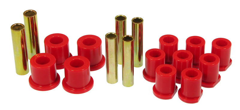 Prothane 80-97 Ford (w/ Molded Shackles) Spring Bushings - Red