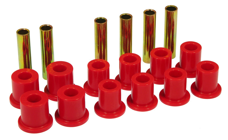 Prothane 73-77 Ford F250 4wd Front Spring & Shackle Bushings - Red