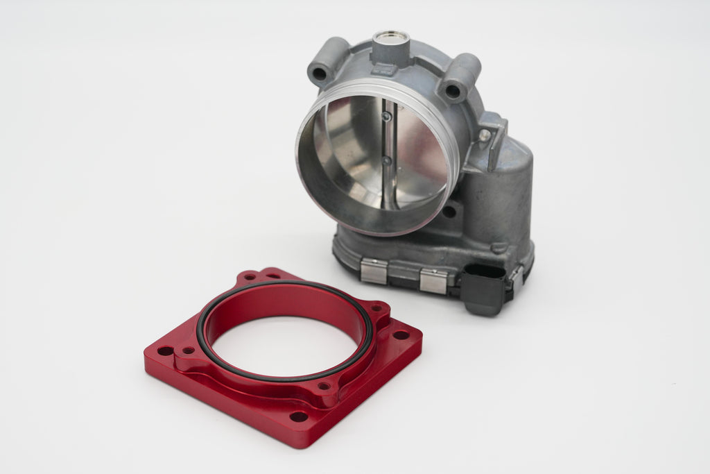 Autosports Engineering Bosch 82mm Drive By Wire DBW Throttle Body Adapter RED to Ford 90mm Flange