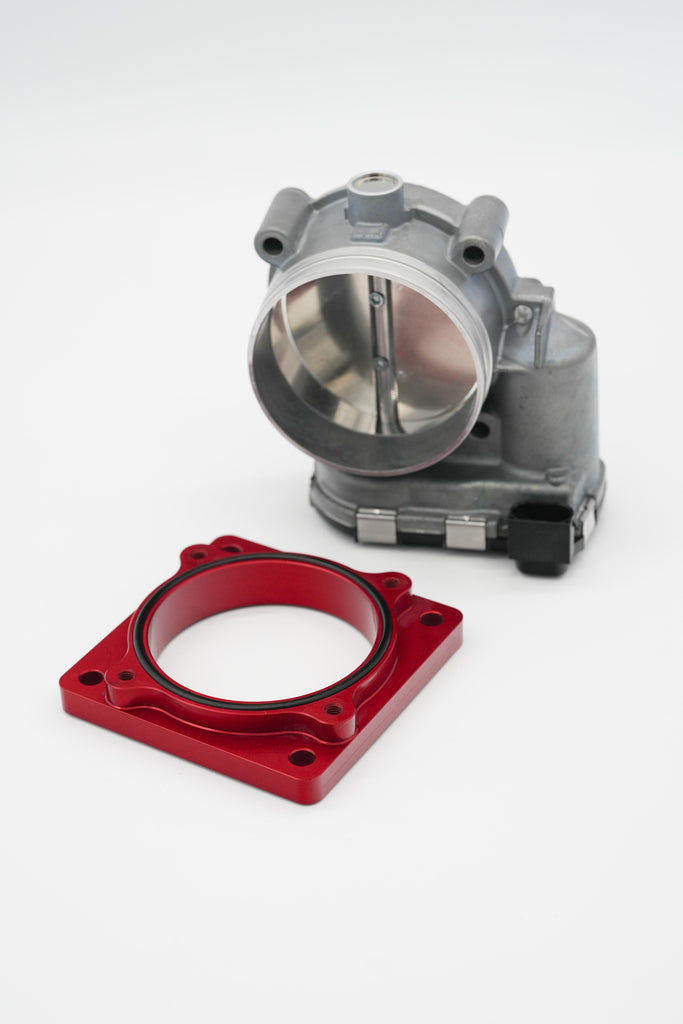 Autosports Engineering Bosch 82mm Drive By Wire DBW Throttle Body Adapter RED to Ford 90mm Flange