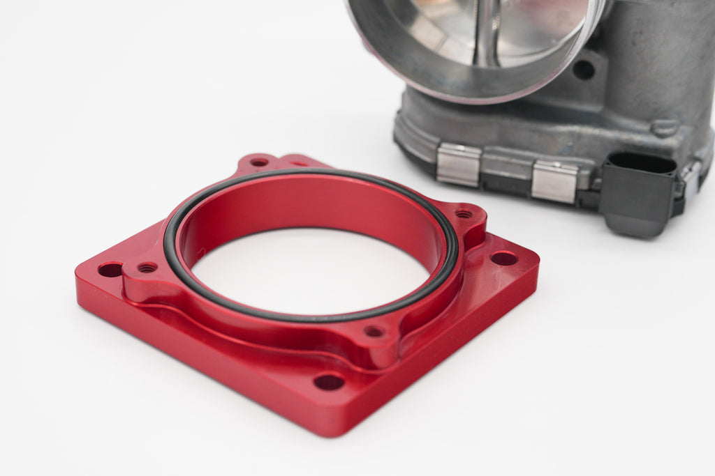 Autosports Engineering Bosch 82mm Drive By Wire DBW Throttle Body Adapter RED to Ford 90mm Flange