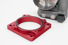 Load image into Gallery viewer, Autosports Engineering Bosch 82mm Drive By Wire DBW Throttle Body Adapter RED to Ford 90mm Flange