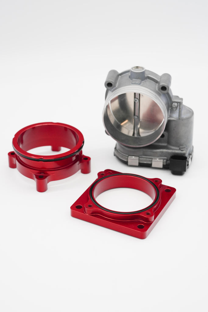 Autosports Engineering Bosch 82MM DBW Vangen & Adapter Flange Combo RED