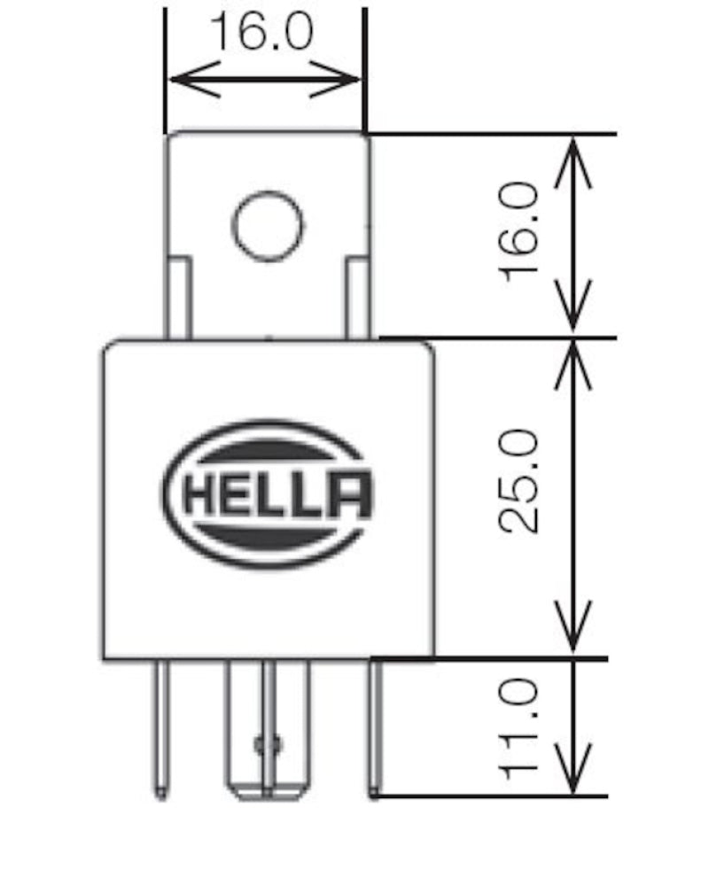 Hella Relay Mini Iso Alt 4 Pole 24V Spst Bkt – Autosports engineering